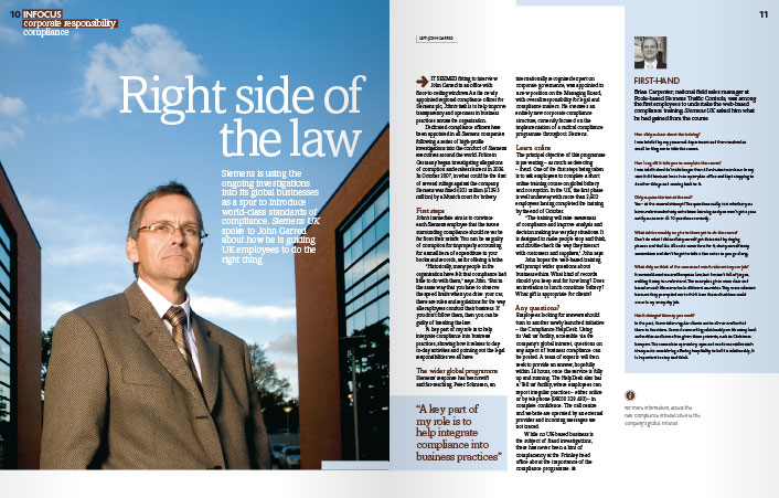 Right side of the law portrait spread