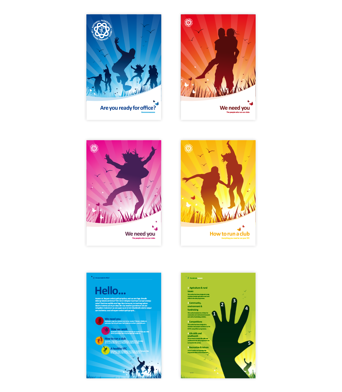 Microsoft Word-based Youth pack designs