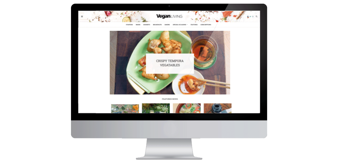Vegan Living website